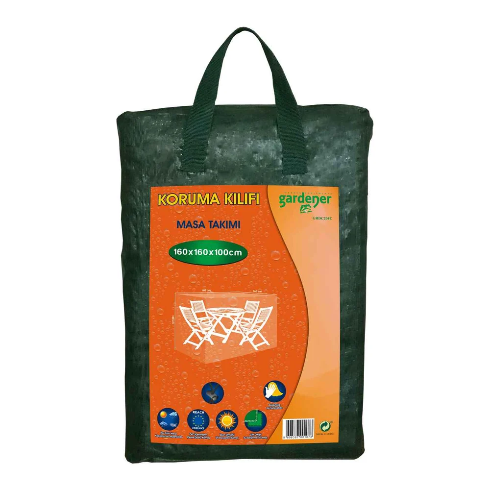 Gardener GRDC204E Masa Takımı Koruma Örtüsü / Kılıfı PE (160 cm x 160 cm x 100 cm) – Ürün görseli