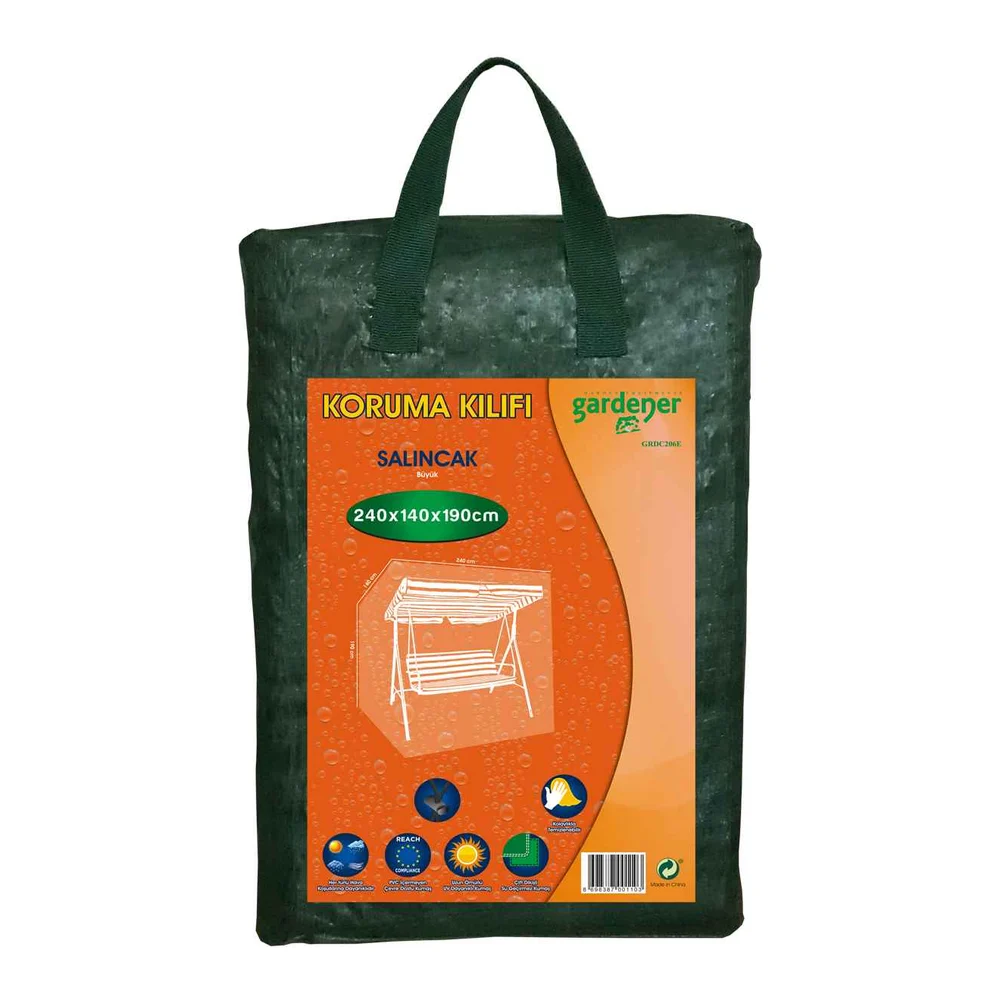 Gardener GRDC206E Salıncak Koruma Örtüsü Büyük PE (240 cm x 140 cm x 190 cm) – Ürün görseli