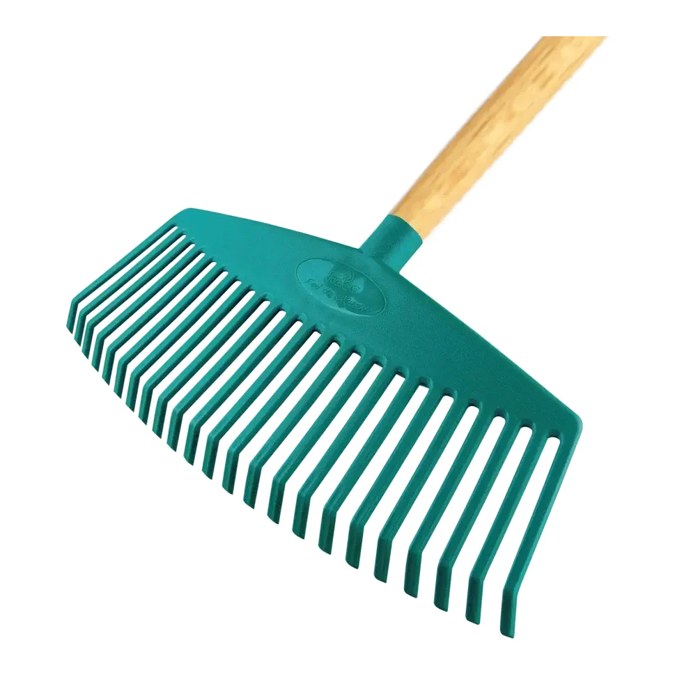 Raco 53747 Ahşap Saplı Plastik Çim ve Yaprak Toplama Tırmığı 45 cm