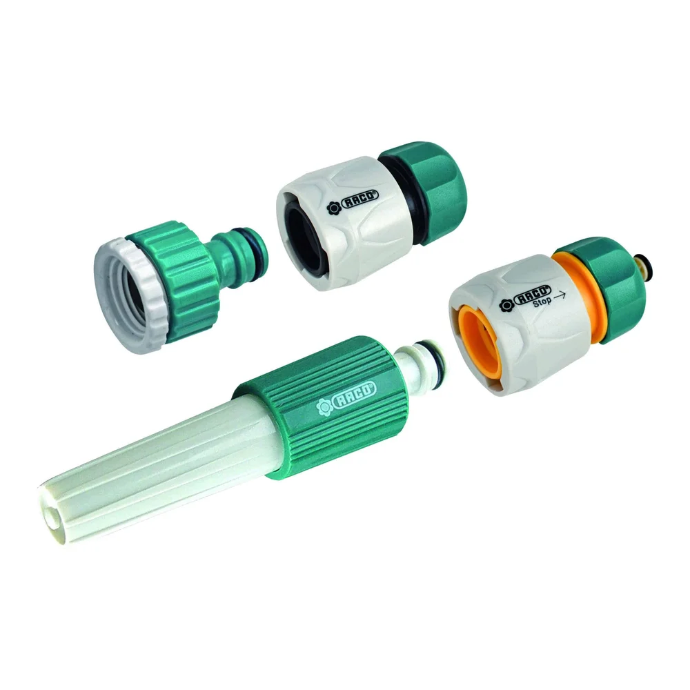 Raco 55383 Ayarlı Sprey Başlıklı, Bağlantı Adaptörlü Hortum Ucu Tabanca Seti 1/2" – Ürün görseli