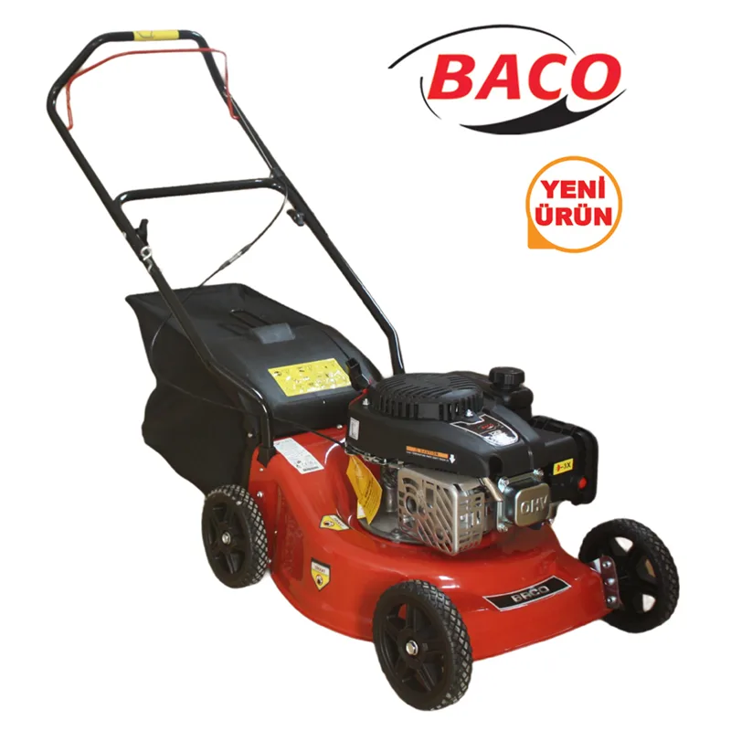 Baco Çim Biçme Makinası-İtmeli 123 cc 43 cm Çelik