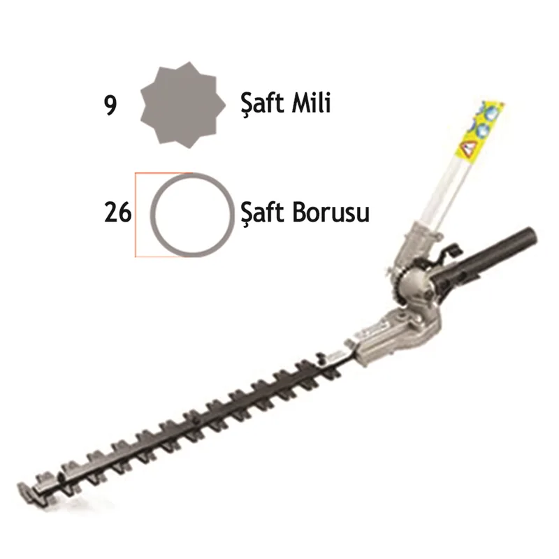 Baco Motorlu Tırpan Lükstrüm Biçme Aparatı 26MM 9 Yıldız