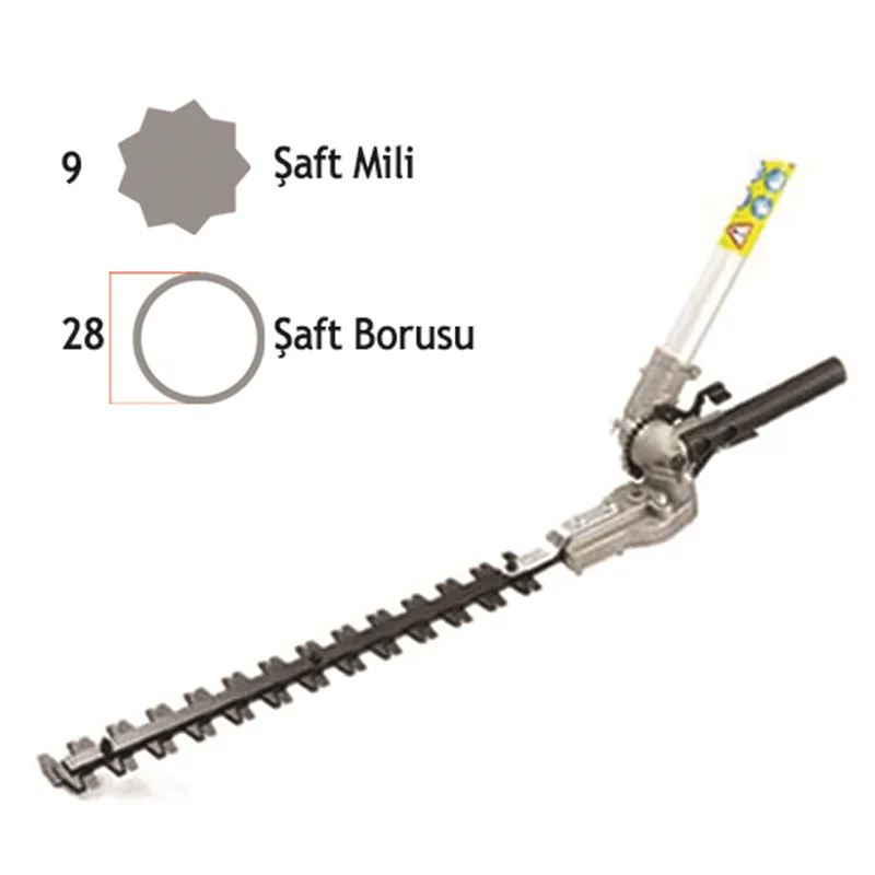 Baco Motorlu Tırpan Lükstrüm Biçme Aparatı 28MM 9 Yıldız