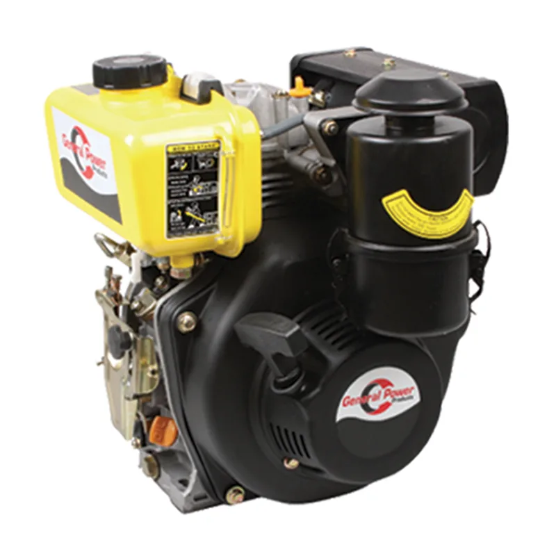General Power Dizel Tek Motor 7 HP Konik Marşlı İpli(Flanşlı)